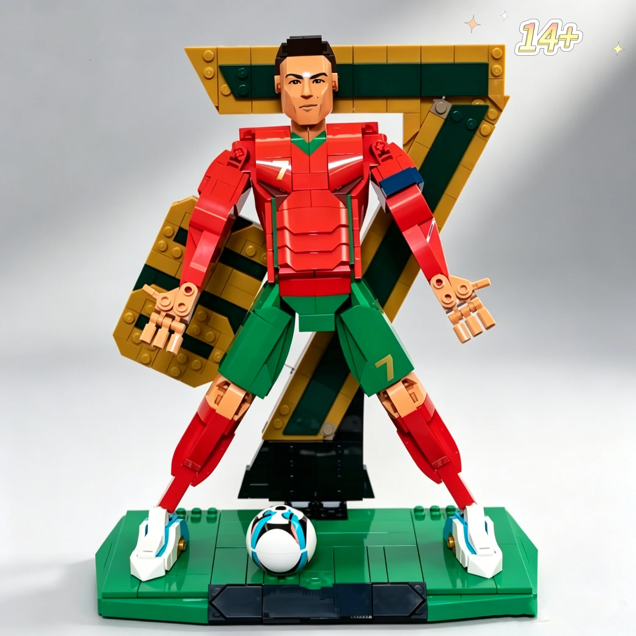 Collectors' Edition 854pcs Football Superstar CR7 Aveiro Football Legend Building Block 3D Puzzle Model Graduation Gifts
Collectors' Edition 854pcs Football Superstar CR7 Aveiro Football Legend Building Block 3D Puzzle Model Graduation Gifts