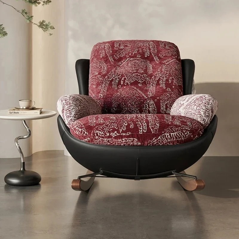 Rocking chair Italian simple light luxury recliner balcony home new lazy sofa chair
Rocking chair Italian simple light luxury recliner balcony home new lazy sofa chair