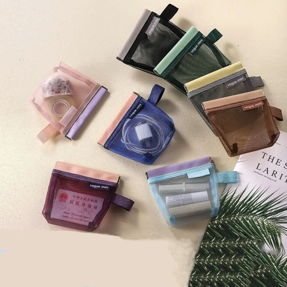 Change Storage Bag Transparent Mesh Storage Bag Lipstick Cosmetic Bag Small Item Bag Mini Coin Purse Solid Color
Change Storage Bag Transparent Mesh Storage Bag Lipstick Cosmetic Bag Small Item Bag Mini Coin Purse Solid Color