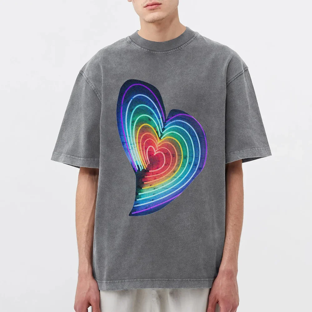 Gyms Sports Cotton t Shirt For Men Oversized Water Washed Short Sleeve Blouse 2025 Summer Unisex o Neck Heart Printed Tee Shirt
Gyms Sports Cotton t Shirt For Men Oversized Water Washed Short Sleeve Blouse 2025 Summer Unisex o Neck Heart Printed Tee Shirt