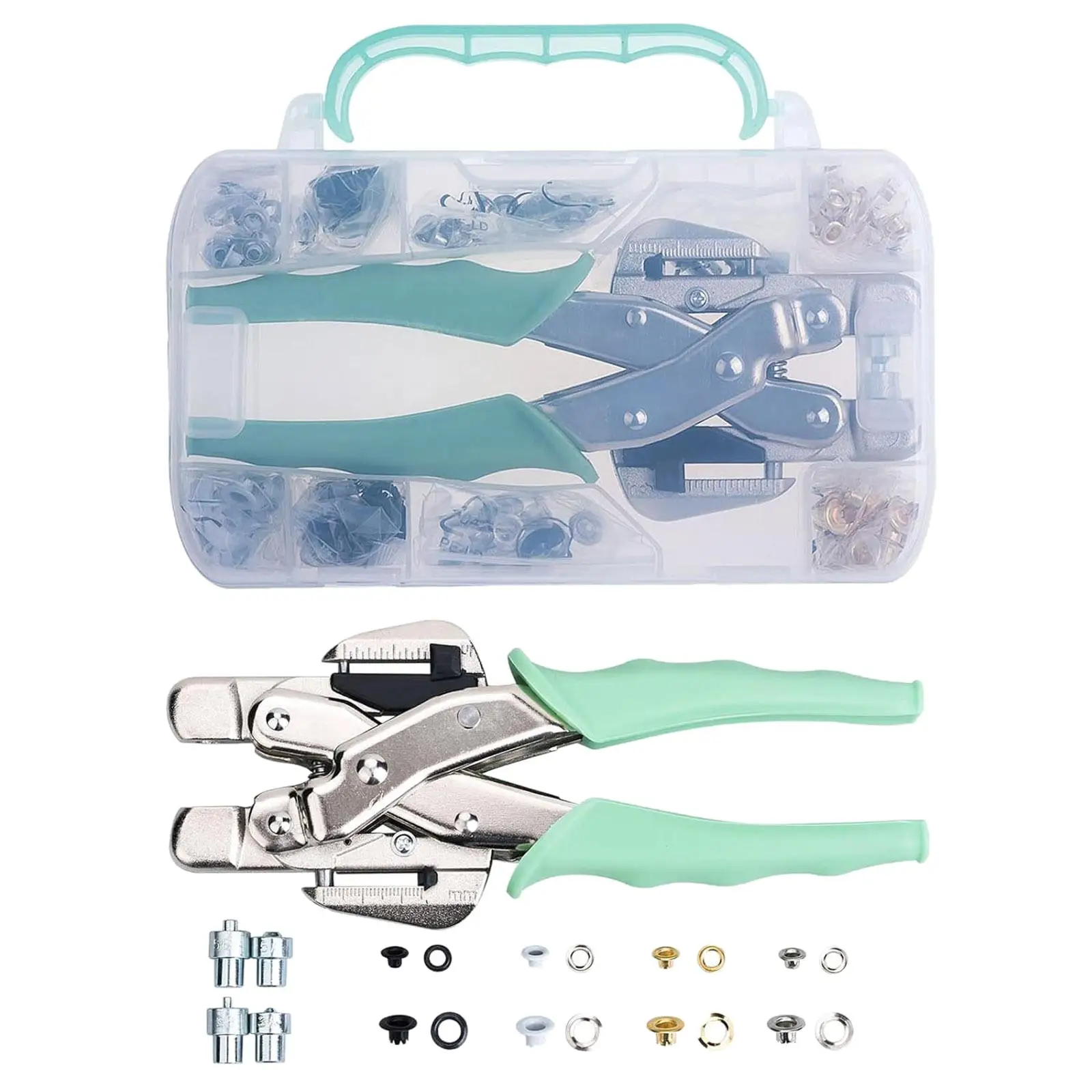 Grommet Eyelet Pliers Tool Kit Hole Punch Pliers, with Eyelets Accurate Belt Hole Puncher, Accessories for Watchband Leather
Grommet Eyelet Pliers Tool Kit Hole Punch Pliers, with Eyelets Accurate Belt Hole Puncher, Accessories for Watchband Leather