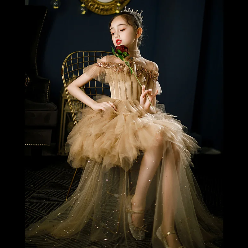 Little Girls Retro Evening Dress Children Tutu Lush Tail Birthday Party Ball Gown Cold Shoudler Teen Girls Princess Vintage
Little Girls Retro Evening Dress Children Tutu Lush Tail Birthday Party Ball Gown Cold Shoudler Teen Girls Princess Vintage