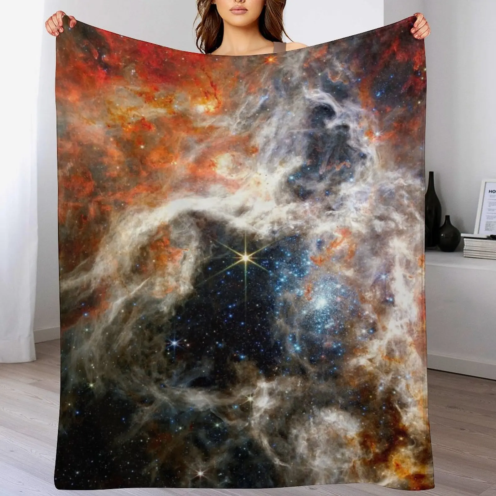 NEW Tarantula Nebula JWST James Webb Image - High Quality Throw Blanket Cozy Warm Blanket for Bed Room Decor
NEW Tarantula Nebula JWST James Webb Image - High Quality Throw Blanket Cozy Warm Blanket for Bed Room Decor