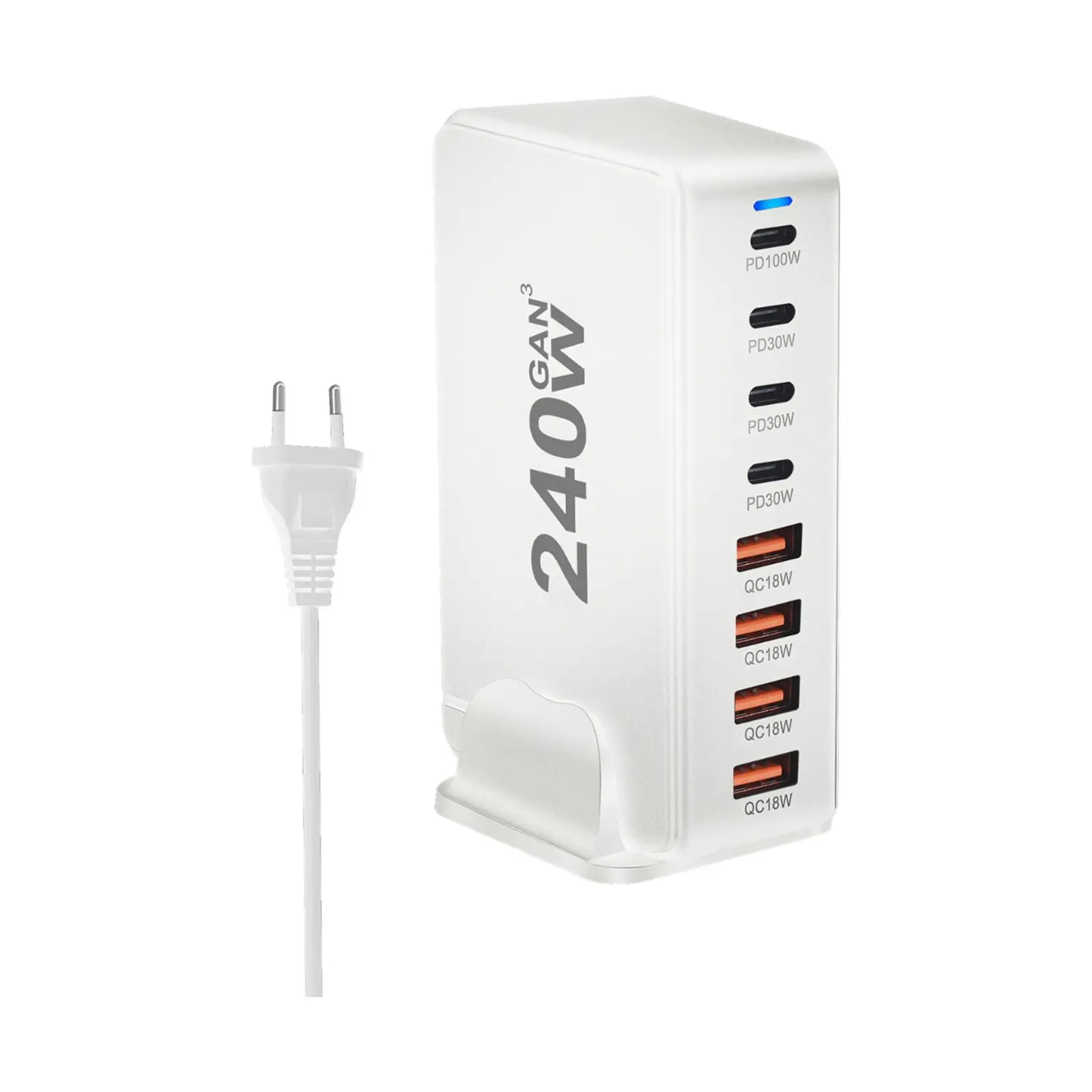 Desktop Laptop Charger Travel Portable Power Adapter Multiport 240W USB C GaN Charger
Desktop Laptop Charger Travel Portable Power Adapter Multiport 240W USB C GaN Charger