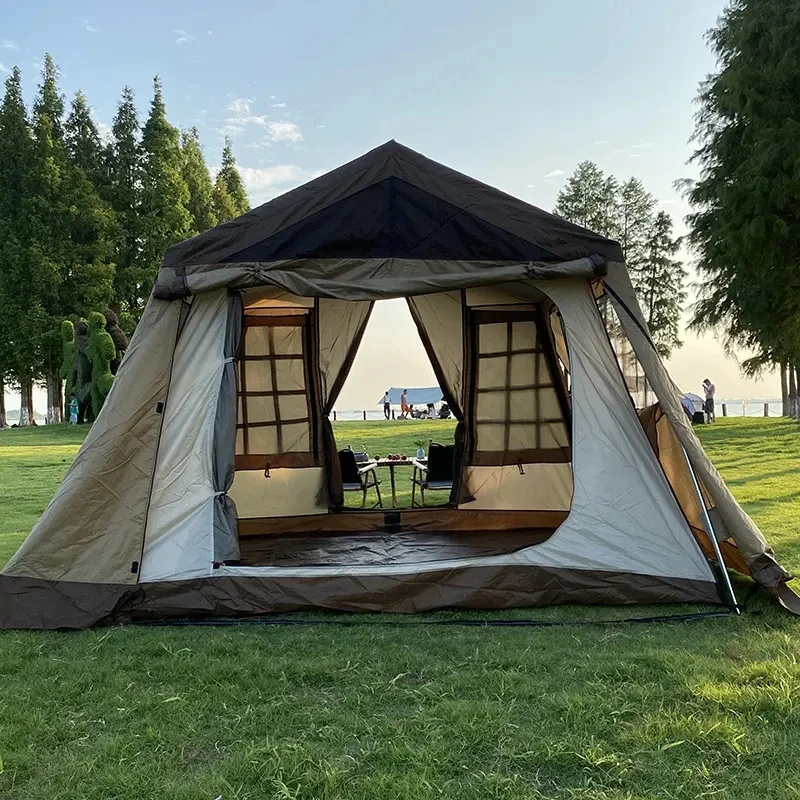 Outdoor Double Layer Waterproof Luxury Villa Tent Cabin Folding Two Bed Camping Tents
Outdoor Double Layer Waterproof Luxury Villa Tent Cabin Folding Two Bed Camping Tents