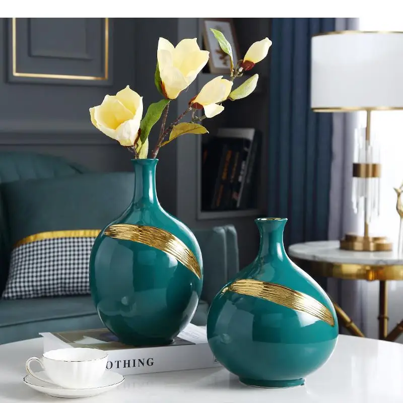 Ceramic Vase Golden Green Flower Arrangement Handicraft Decoration Modern Home Decoration Hollow Out Deer Cartoons Relief Vase
Ceramic Vase Golden Green Flower Arrangement Handicraft Decoration Modern Home Decoration Hollow Out Deer Cartoons Relief Vase