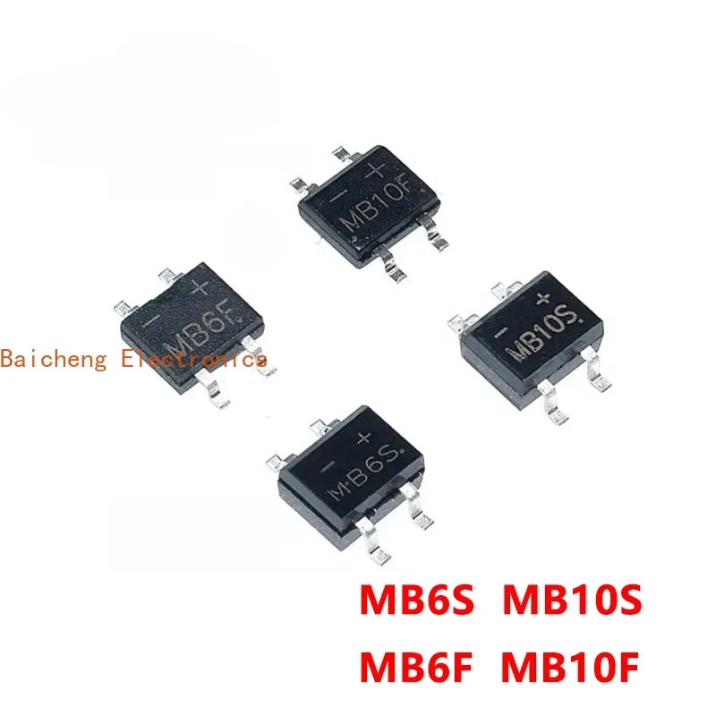 100pcs MB6S MB10S MB6F MB10F SOP-4 Bridge Rectifier
100pcs MB6S MB10S MB6F MB10F SOP-4 Bridge Rectifier
