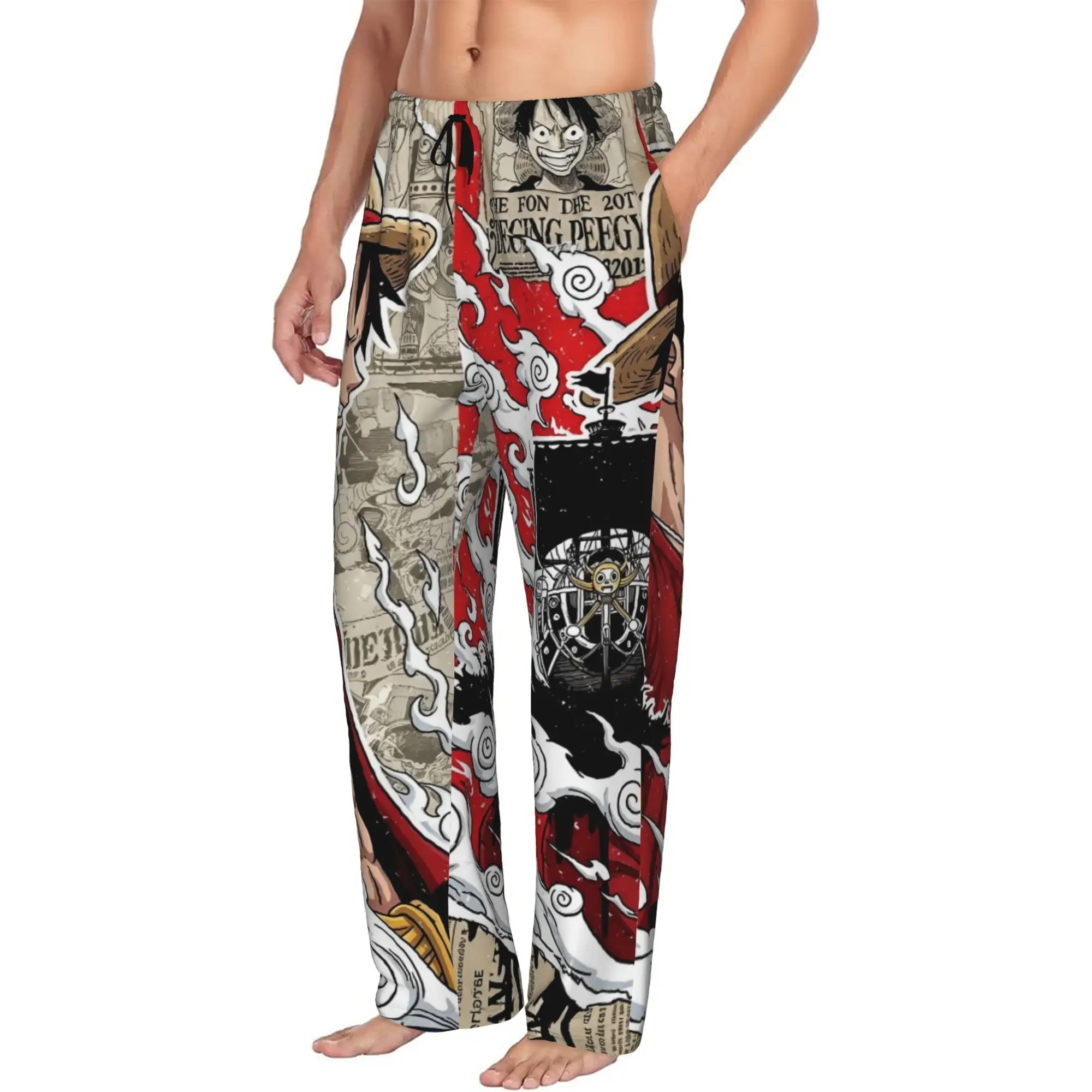 Custom Anime One P-Pieces Luffy Pajama Pants Sleepwear Men's Elastic Waistband Sleep Lounge Bottoms with Pockets
Custom Anime One P-Pieces Luffy Pajama Pants Sleepwear Men's Elastic Waistband Sleep Lounge Bottoms with Pockets