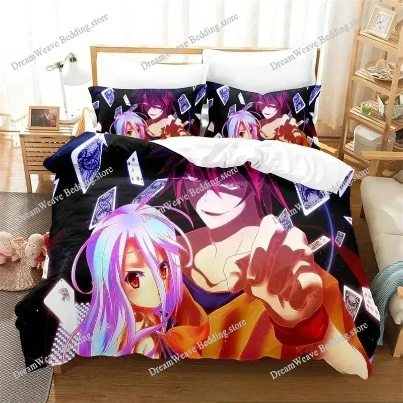 No Game No Life Luxury Bedding Set Japan Anime Cartoon Duvet Cover Set Comforter Bedspread Twin Single Size Printed Home Textile
No Game No Life Luxury Bedding Set Japan Anime Cartoon Duvet Cover Set Comforter Bedspread Twin Single Size Printed Home Textile