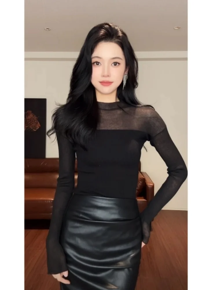 Трикотажный топ Slim Fit Pure Desire: модный женский пуловер с уникальным привлекательным дизайном, повседневный, с длинными рукавами и круглым вырезом
Трикотажный топ Slim Fit Pure Desire: модный женский пуловер с уникальным привлекательным дизайном, повседневный, с длинными рукавами и круглым вырезом