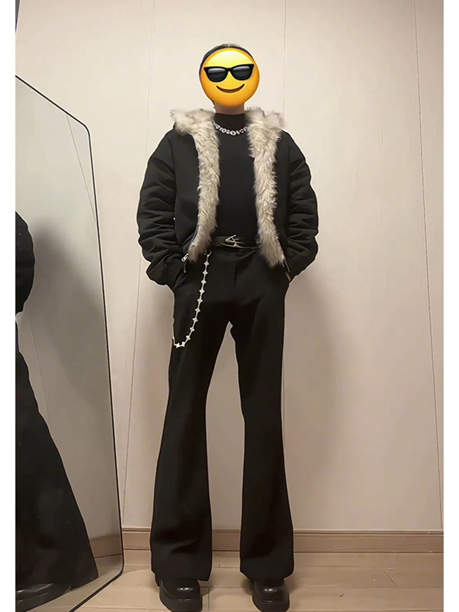 Men's Autumn Winter Fce Lined Straight Leg Pants Slim Fit Drapey Blade Le Design Cleanfit Flared Long Trousers
Men's Autumn Winter Fce Lined Straight Leg Pants Slim Fit Drapey Blade Le Design Cleanfit Flared Long Trousers