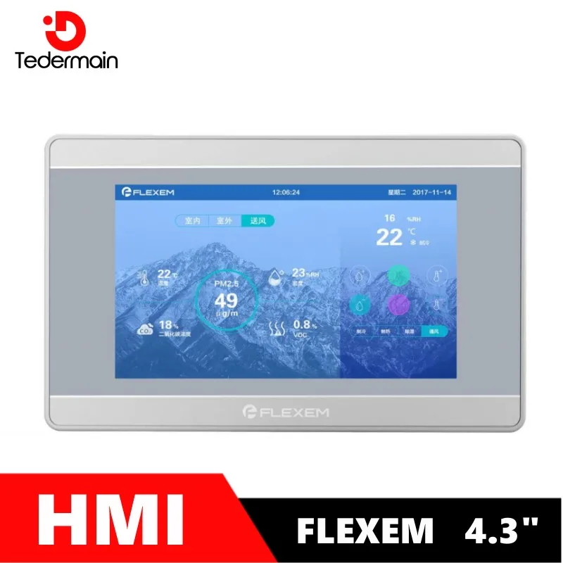 FLEXEM 4.3" HMI FE3043H Industrial touch screen Industrial touch screen 800*480 Compatible with various PLC
FLEXEM 4.3" HMI FE3043H Industrial touch screen Industrial touch screen 800*480 Compatible with various PLC