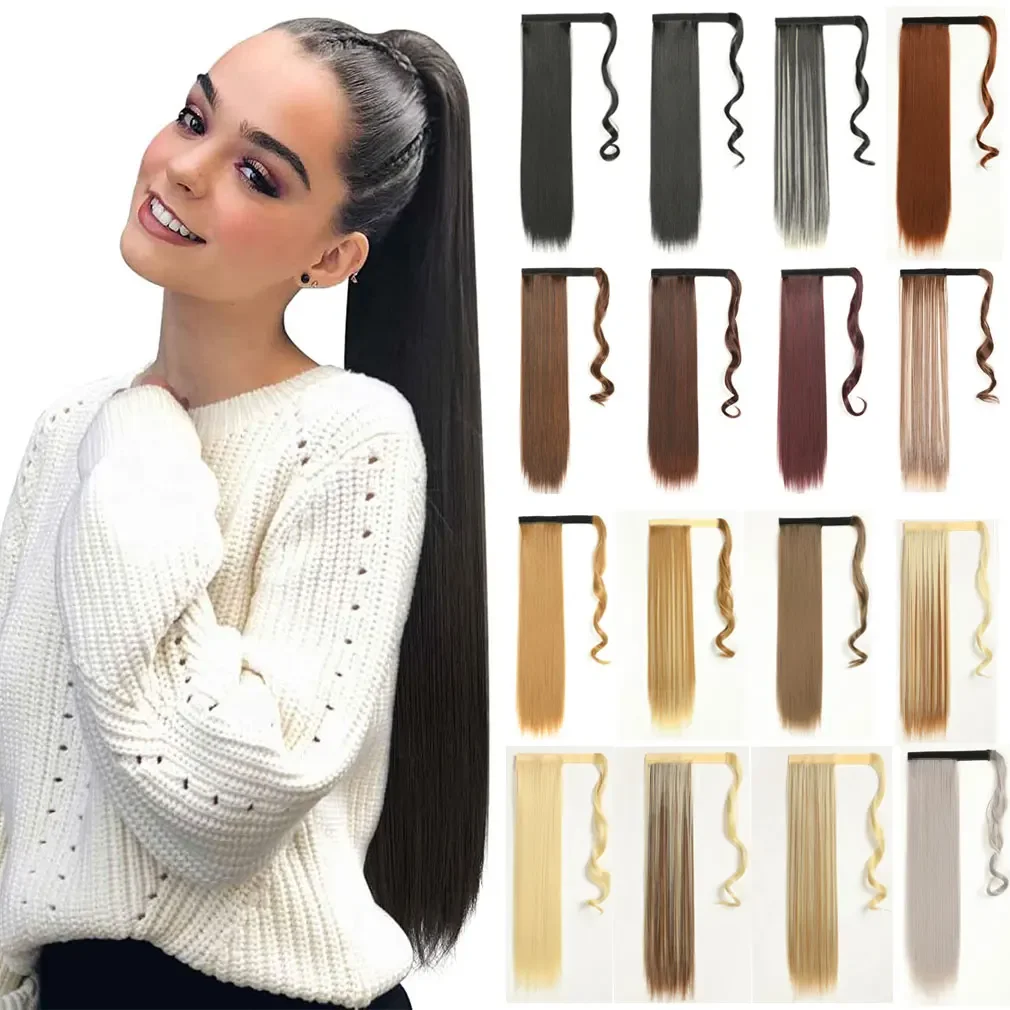Synthetic Ponytail Hair Extension Straight Wrap Around Hairpiece Claw Clip in Long Hair Extensions Magic Drawstring Wraps
Synthetic Ponytail Hair Extension Straight Wrap Around Hairpiece Claw Clip in Long Hair Extensions Magic Drawstring Wraps