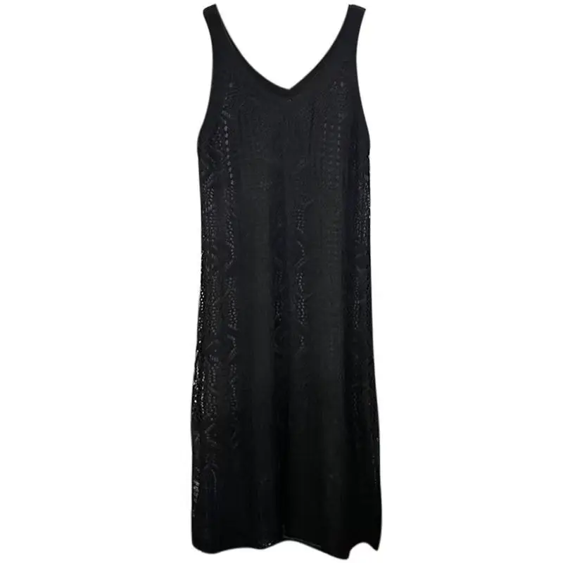 Вязаное летнее платье без рукавов для женщин, с ажурной вязкой, облегающее, с милым бантом, в стиле преппи, улджанг, харадзюку, кавайи, простое, с открытой вязкой, свободного кроя
Вязаное летнее платье без рукавов для женщин, с ажурной вязкой, облегающее, с милым бантом, в стиле преппи, улджанг, харадзюку, кавайи, простое, с открытой вязкой, свободного кроя