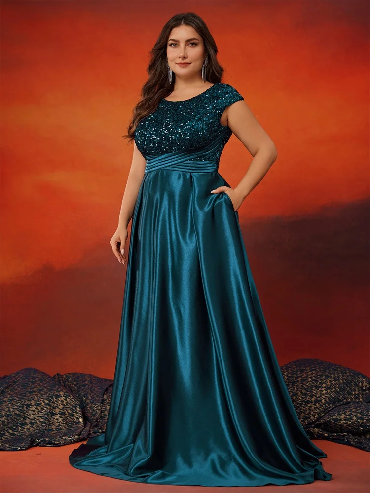XUIBOL Elegant O-Neck Blue Sequins Evening Dress Long 2025 Luxury Women Satin Sleeveless Party Dress Prom Cocktail Dress
XUIBOL Elegant O-Neck Blue Sequins Evening Dress Long 2025 Luxury Women Satin Sleeveless Party Dress Prom Cocktail Dress