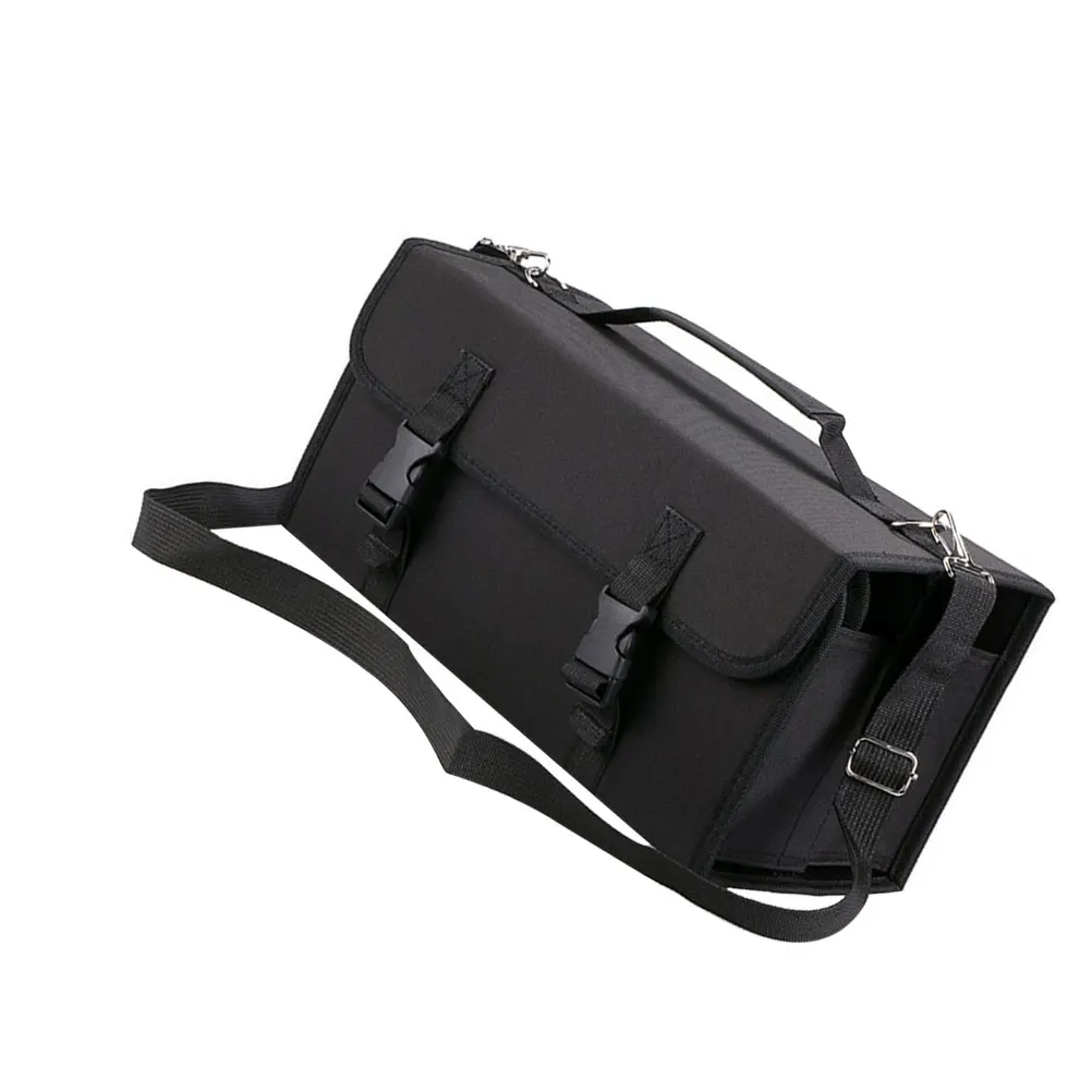 120 Color Marker Bag Black Pens Storage Case Zipper High Capacity Holder with Shoulder Strap
120 Color Marker Bag Black Pens Storage Case Zipper High Capacity Holder with Shoulder Strap