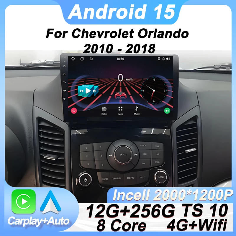 Android 15 For Chevrolet Orlando 2010 - 2018 Car Multimedia Radio Player Auto Carplay Touch Screen GPS Navigation 8 Core Wifi BT
Android 15 For Chevrolet Orlando 2010 - 2018 Car Multimedia Radio Player Auto Carplay Touch Screen GPS Navigation 8 Core Wifi BT