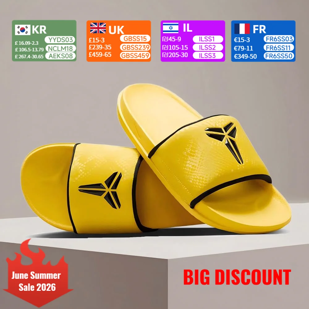 Nike Kobe Off-Court Slippers Men's Style Slip-Resistant & Durable Stylish, Versatile & Comfortable Athletic Slippers IF2870-700
Nike Kobe Off-Court Slippers Men's Style Slip-Resistant & Durable Stylish, Versatile & Comfortable Athletic Slippers IF2870-700
