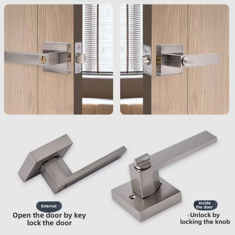 Матовый черный сверхмощный набор ручек для входной двери с ключом, квадратные дверные рычаги, замки для спальни - набор входной ручек
Матовый черный сверхмощный набор ручек для входной двери с ключом, квадратные дверные рычаги, замки для спальни - набор входной ручек