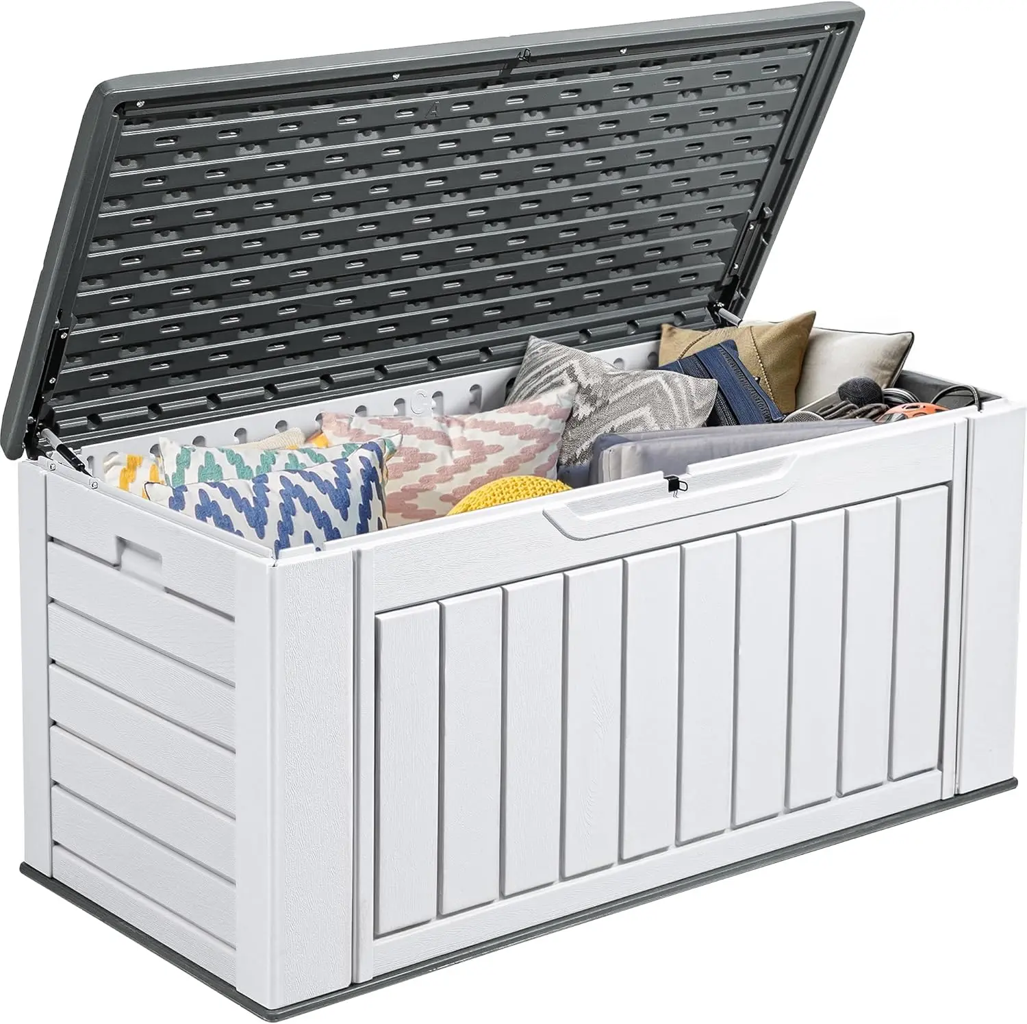 Extra Large 90-230 Gallon Spacious Deck Container Waterproof Outdoor Storage Chest for Patio Furniture Pillows Gardening Equipme
Extra Large 90-230 Gallon Spacious Deck Container Waterproof Outdoor Storage Chest for Patio Furniture Pillows Gardening Equipme