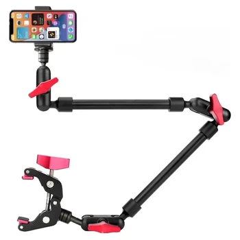 Kamera Magic Arm mit Super Clip Halterung für Smartphone Camcorder Action Kamera Klemmhalterung Tablet Webcam Studio Kits Set