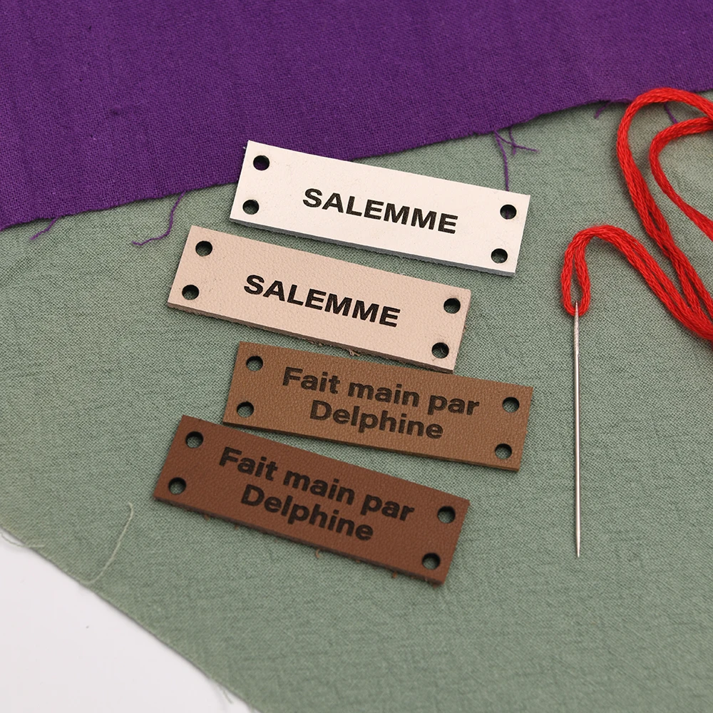 Personalized Laser Engraved Leather Tags 15x50mm 1mm Eco-Friendly for DIY Crafts, Clothing & Wedding Gifts
Personalized Laser Engraved Leather Tags 15x50mm 1mm Eco-Friendly for DIY Crafts, Clothing & Wedding Gifts
