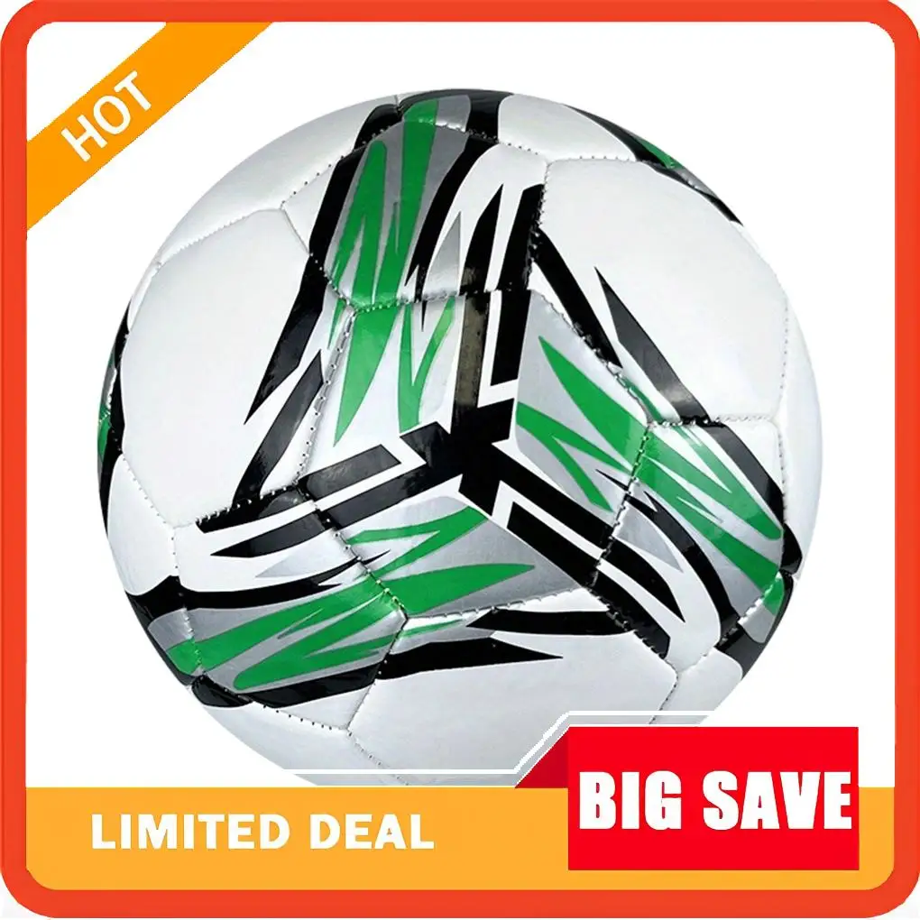 Привлекательный футбольный мяч для футбольных тренировок, высокоэластичный, широкий тренировочный футбольный мяч, зеленый, размер 5.
Привлекательный футбольный мяч для футбольных тренировок, высокоэластичный, широкий тренировочный футбольный мяч, зеленый, размер 5.