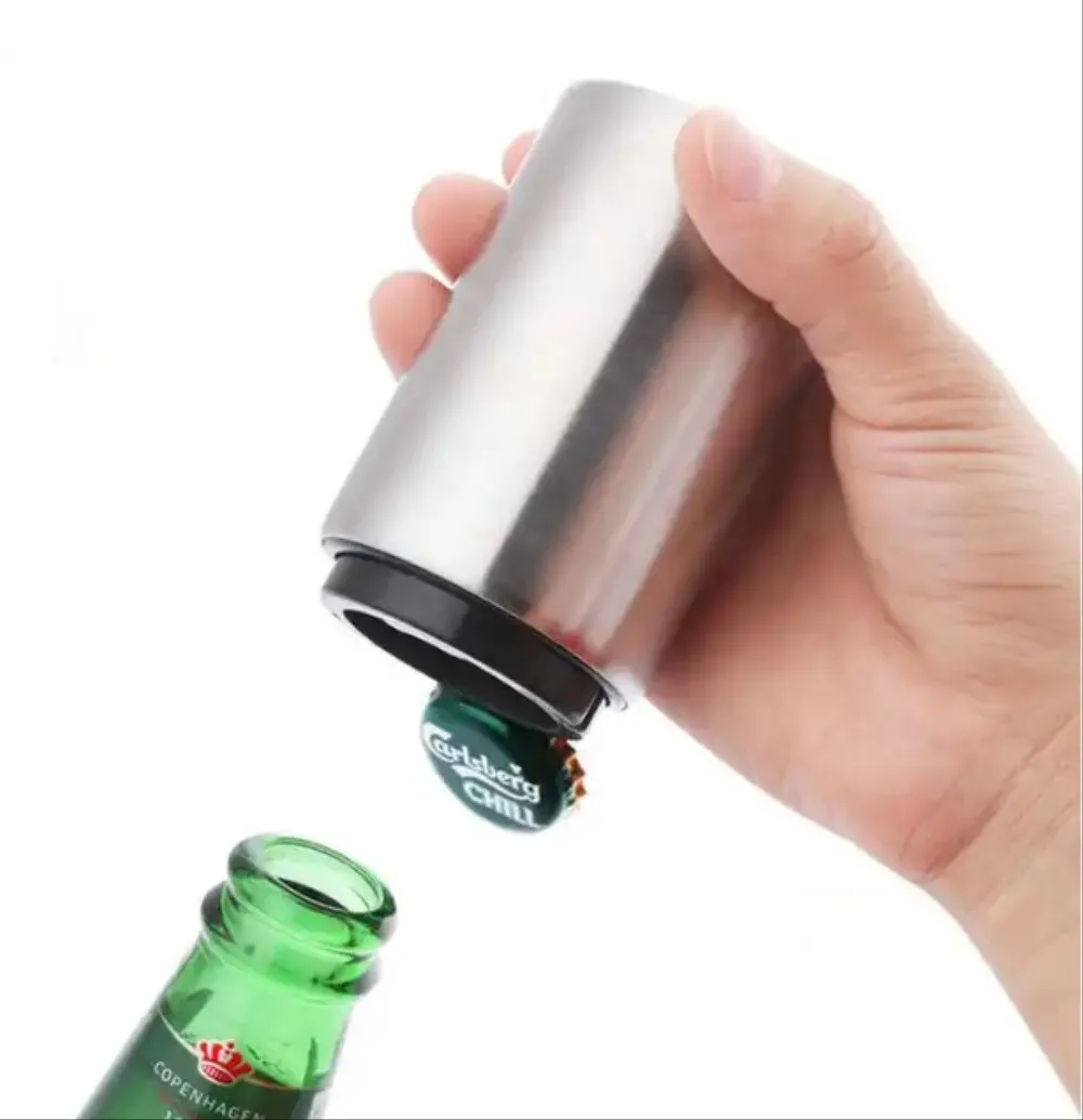 2-Pack Stainless Steel Push Down Bottle Opener Automatic Beer Soda Cap Remover
2-Pack Stainless Steel Push Down Bottle Opener Automatic Beer Soda Cap Remover