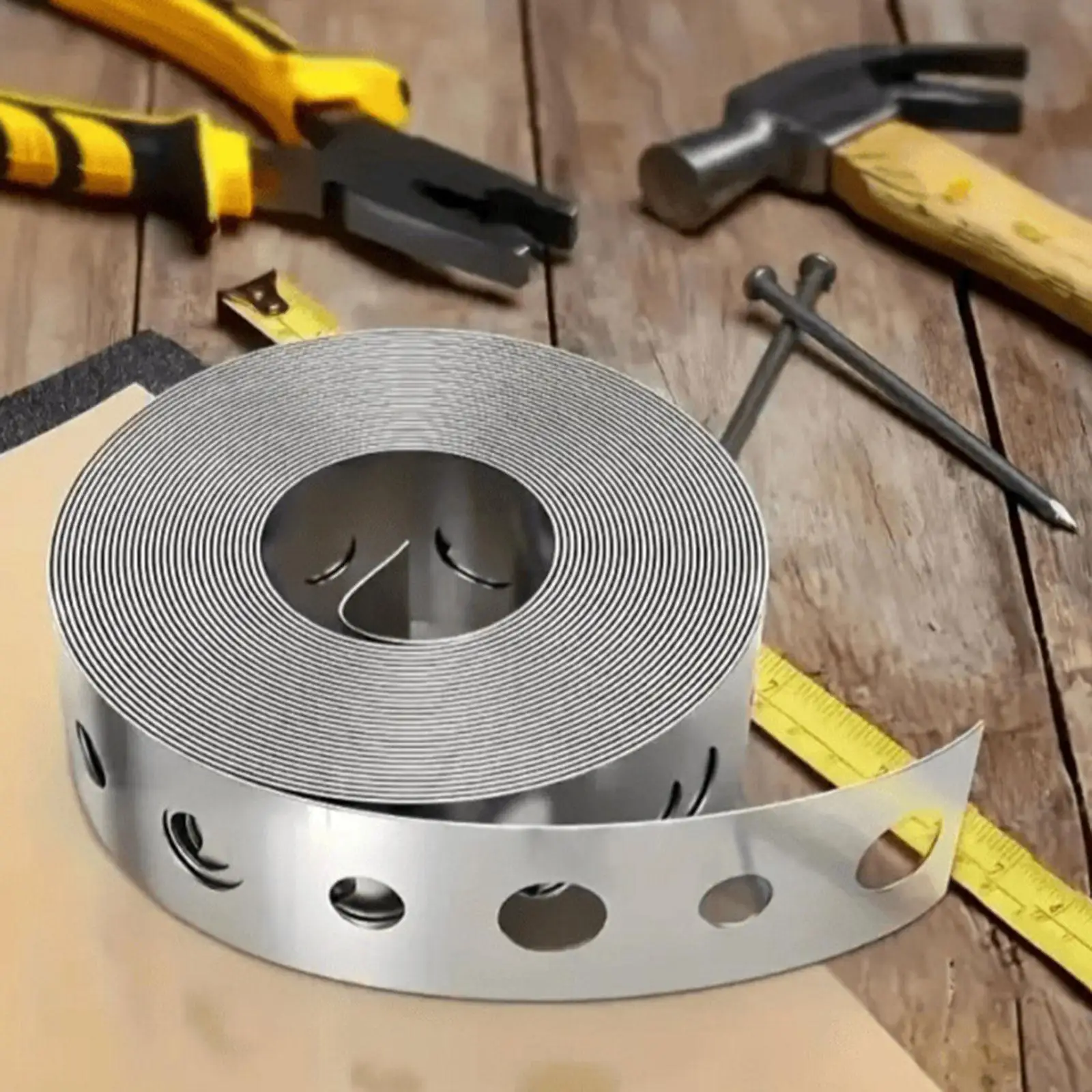 9.84ft Pre Punched Metal Pipe Strap Galvanized Iron Banding Roll for Household DIY Fixing Projects
9.84ft Pre Punched Metal Pipe Strap Galvanized Iron Banding Roll for Household DIY Fixing Projects