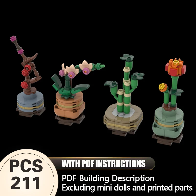 Creators Plant Series Model MOC Building Bricks Small Four Flowers Modular Technology Gifts Holiday Assemble Children Toys Su
Creators Plant Series Model MOC Building Bricks Small Four Flowers Modular Technology Gifts Holiday Assemble Children Toys Su