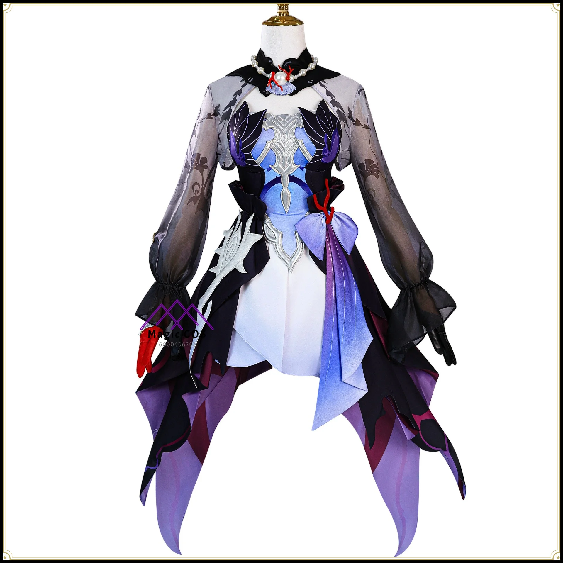 High quality Honkai Star Rail Hesseyin Cosplay costume Women Sheer Puff Sleeve Layered Flowy Skirt anime clothes Halloween party
High quality Honkai Star Rail Hesseyin Cosplay costume Women Sheer Puff Sleeve Layered Flowy Skirt anime clothes Halloween party