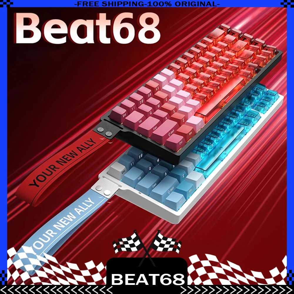 XINMENG Beat68 клавиатура с магнитной осью, проводная/беспроводная, двойная 8K RGB, механическая игровая клавиатура с горячей заменой, индивидуальный аксессуар
XINMENG Beat68 клавиатура с магнитной осью, проводная/беспроводная, двойная 8K RGB, механическая игровая клавиатура с горячей заменой, индивидуальный аксессуар