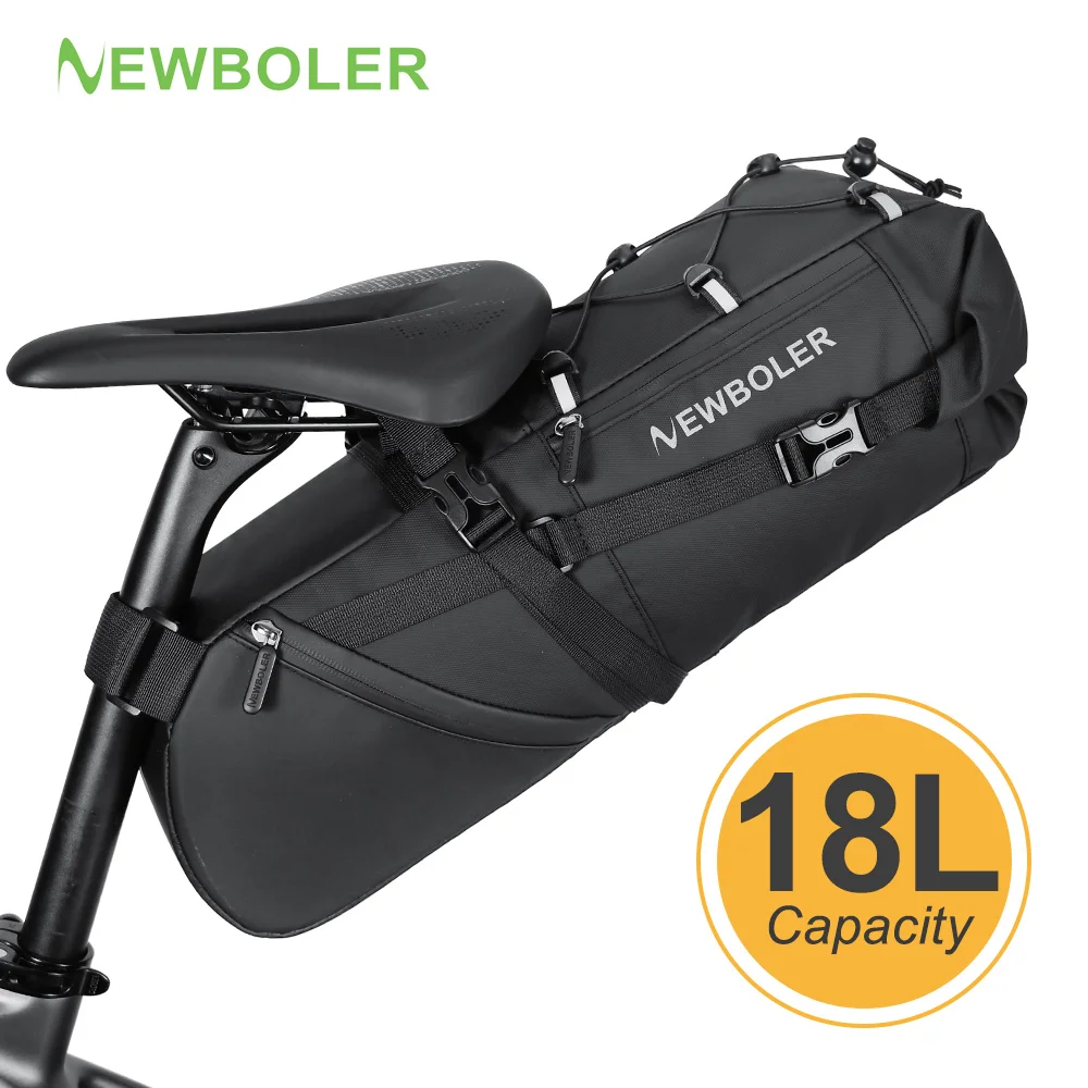 NEWBOLER 18L Bike Saddle Bag Waterproof MTB Road Bicycle Large Capacity Cycling Bag Foldabe Tail Rear Bag Trunk Accessories
NEWBOLER 18L Bike Saddle Bag Waterproof MTB Road Bicycle Large Capacity Cycling Bag Foldabe Tail Rear Bag Trunk Accessories