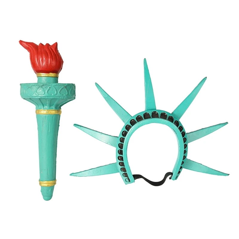 Statue of and Torch Costume Set Headband Statue of Costume Accessories for Adult and Teen
Statue of and Torch Costume Set Headband Statue of Costume Accessories for Adult and Teen