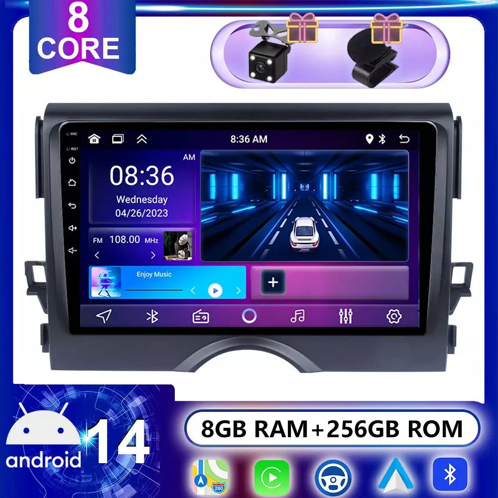 9-дюймовый мультимедийный плеер с GPS-навигацией Android 14, автомобильный радиоплеер Carplay для Toyota Reiz Mark X 2010-2015, Bluetooth DSP RDS
9-дюймовый мультимедийный плеер с GPS-навигацией Android 14, автомобильный радиоплеер Carplay для Toyota Reiz Mark X 2010-2015, Bluetooth DSP RDS