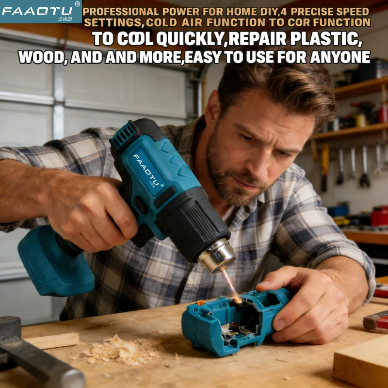 Термофен FAAOTU с регулировкой температуры, 18В, беспроводной, ручной, с LED-дисплеем, для пайки, подходит для аккумуляторов MT
Термофен FAAOTU с регулировкой температуры, 18В, беспроводной, ручной, с LED-дисплеем, для пайки, подходит для аккумуляторов MT