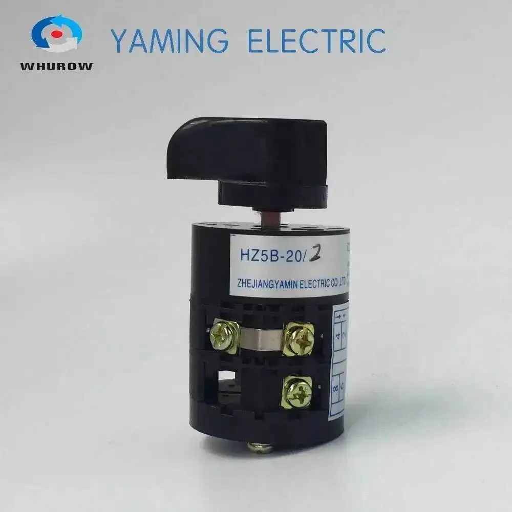 HZ5B-20/2 Series Electric Motor Rotary Cam Switch 20A Two Poles Changeover Selector Silver Contact
HZ5B-20/2 Series Electric Motor Rotary Cam Switch 20A Two Poles Changeover Selector Silver Contact