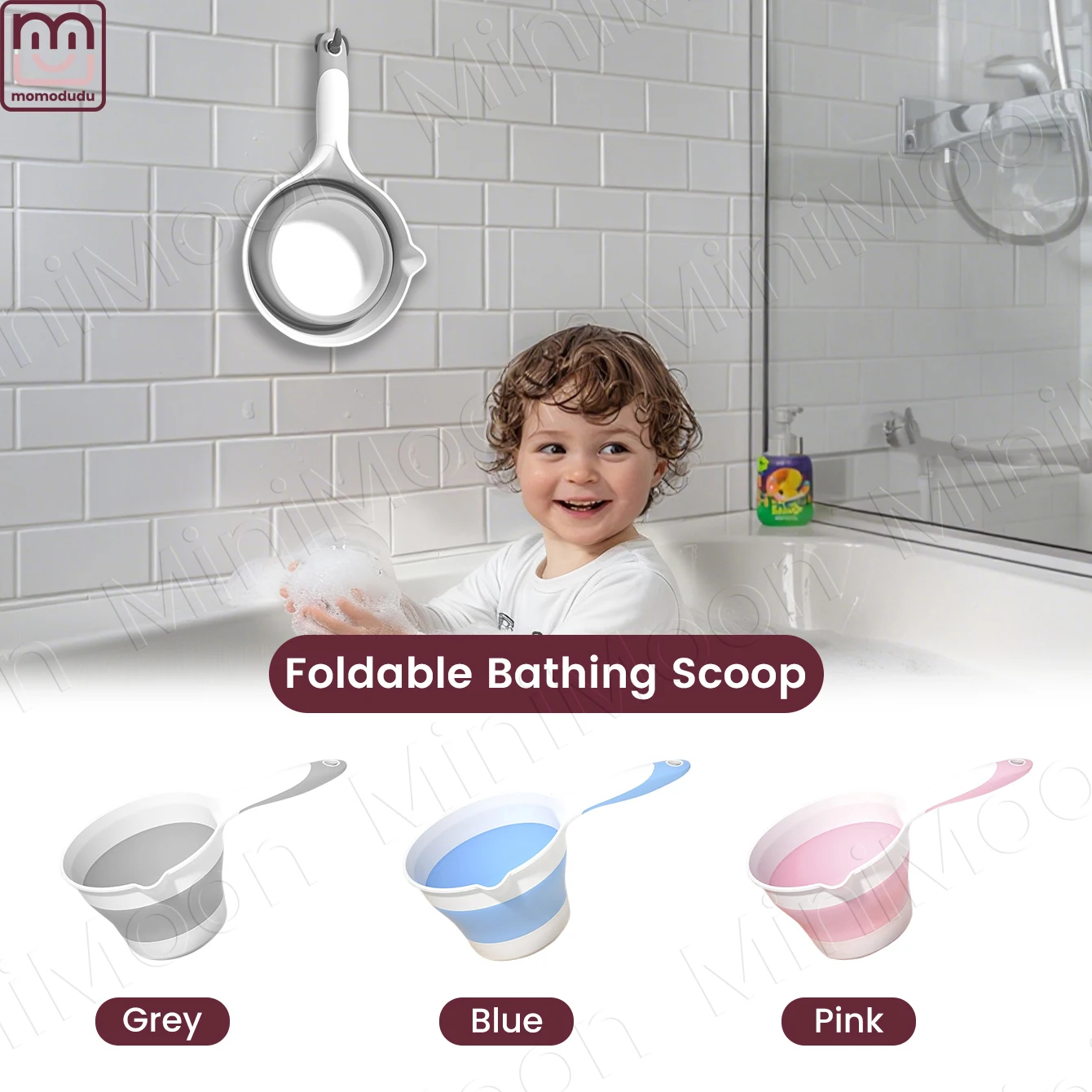Foldable Baby Bath Scoop, Large Capacity & Long Handle for Easy, No-Bend Rinsing in Tub
Foldable Baby Bath Scoop, Large Capacity & Long Handle for Easy, No-Bend Rinsing in Tub