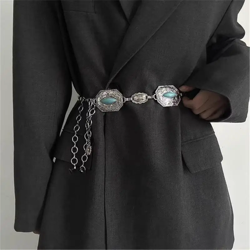 31BF All Matching Carving Pattern Waist Chain for Women Turquoise Waist Chain Belt Aesthetic Body Chain for Various Occasion
31BF All Matching Carving Pattern Waist Chain for Women Turquoise Waist Chain Belt Aesthetic Body Chain for Various Occasion