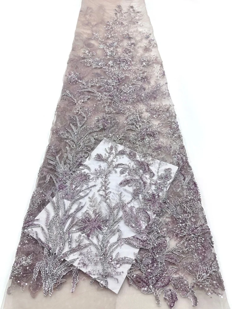 African Beaded Lace Fabric latest Nigerian lace fabrics Mesh Embroidered French Sequins Women's Evening Party Dresses Material
African Beaded Lace Fabric latest Nigerian lace fabrics Mesh Embroidered French Sequins Women's Evening Party Dresses Material