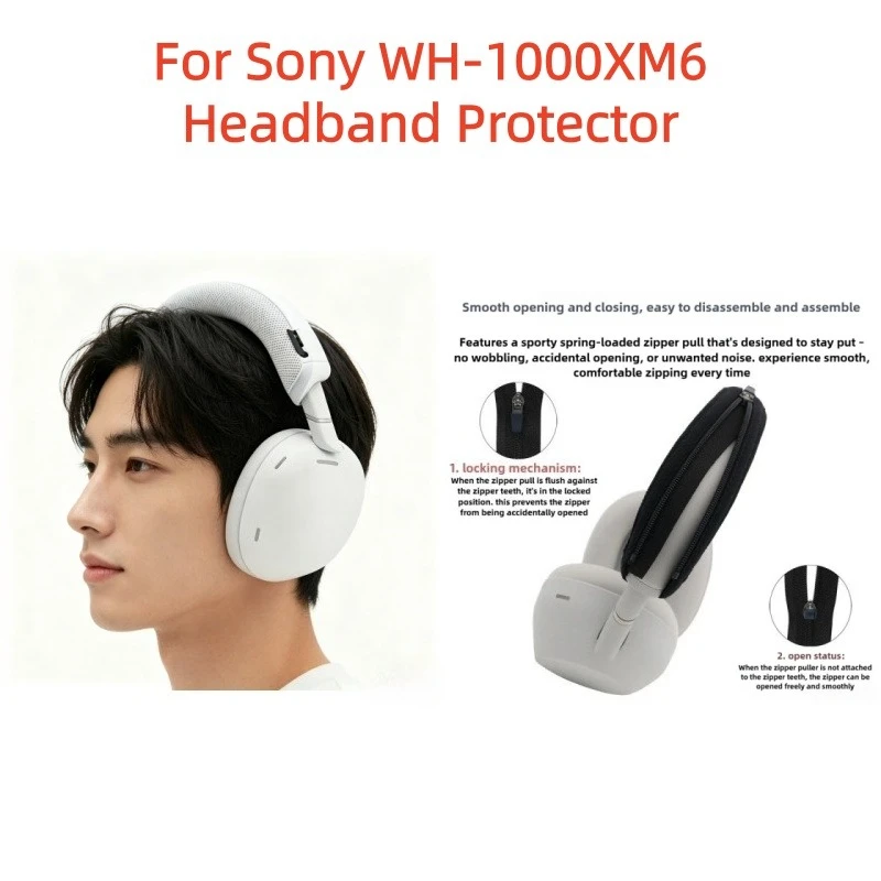 Soft Cushion Headband Protector Durable Beam Sleeve Easy Install, for Sony WH-1000XM6 Headphones
Soft Cushion Headband Protector Durable Beam Sleeve Easy Install, for Sony WH-1000XM6 Headphones