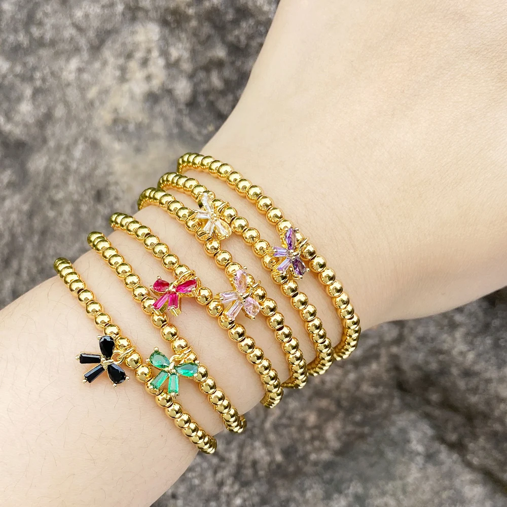 FLOLA Simple Beaded Chain Bowknot Bracelets for Women Elastic Bracelets Gold Plated Jewelry Gifts brtd81
FLOLA Simple Beaded Chain Bowknot Bracelets for Women Elastic Bracelets Gold Plated Jewelry Gifts brtd81