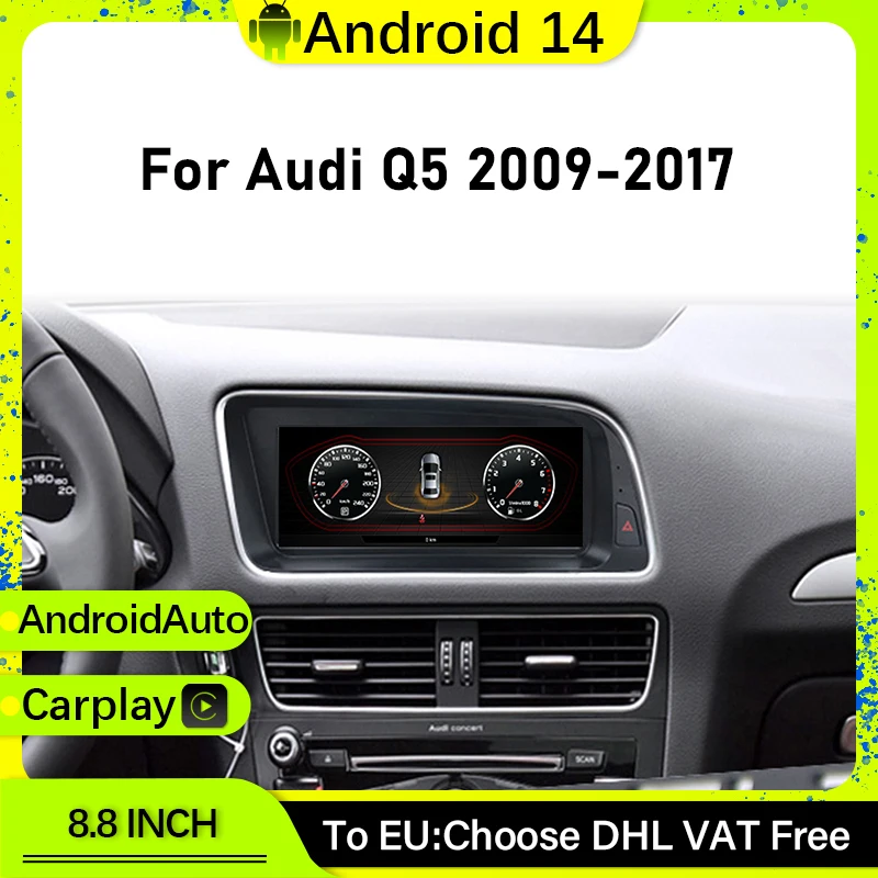 8,8 "Android14 MTK8581 Android AUTO для Audi Q5 2009-2017 Автомобильные радиоплееры с левым/правым рулем Apple Carplay Головное устройство GPS-навигация 4G
8,8 "Android14 MTK8581 Android AUTO для Audi Q5 2009-2017 Автомобильные радиоплееры с левым/правым рулем Apple Carplay Головное устройство GPS-навигация 4G