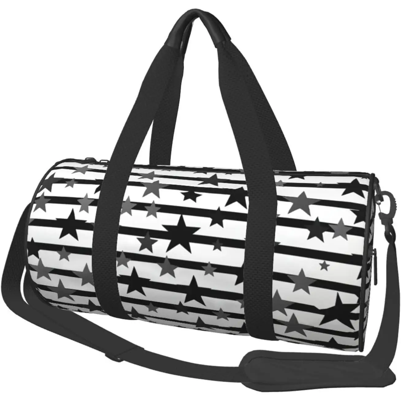 Gym Bag black and white stripes Duffle Bag for Men Women Travel Bags swith Shoes Compartment Lightweight Overnight Bags
Gym Bag black and white stripes Duffle Bag for Men Women Travel Bags swith Shoes Compartment Lightweight Overnight Bags