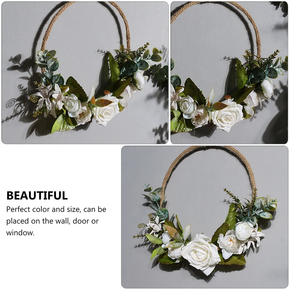 1Pcs White Pastoral Artificial Flower Wreath Creative Wall Adornment for Door Window Wall Hanging Decorative Lily Garland Garden
1Pcs White Pastoral Artificial Flower Wreath Creative Wall Adornment for Door Window Wall Hanging Decorative Lily Garland Garden