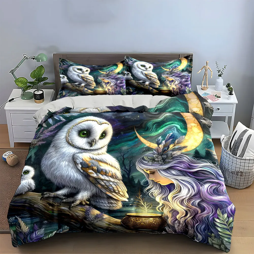 "Owls Moonlight Fantasy Decor Set" Multiple sizes kid's and adults' bedroom Exquisite 3PC bedding set, gift
"Owls Moonlight Fantasy Decor Set" Multiple sizes kid's and adults' bedroom Exquisite 3PC bedding set, gift