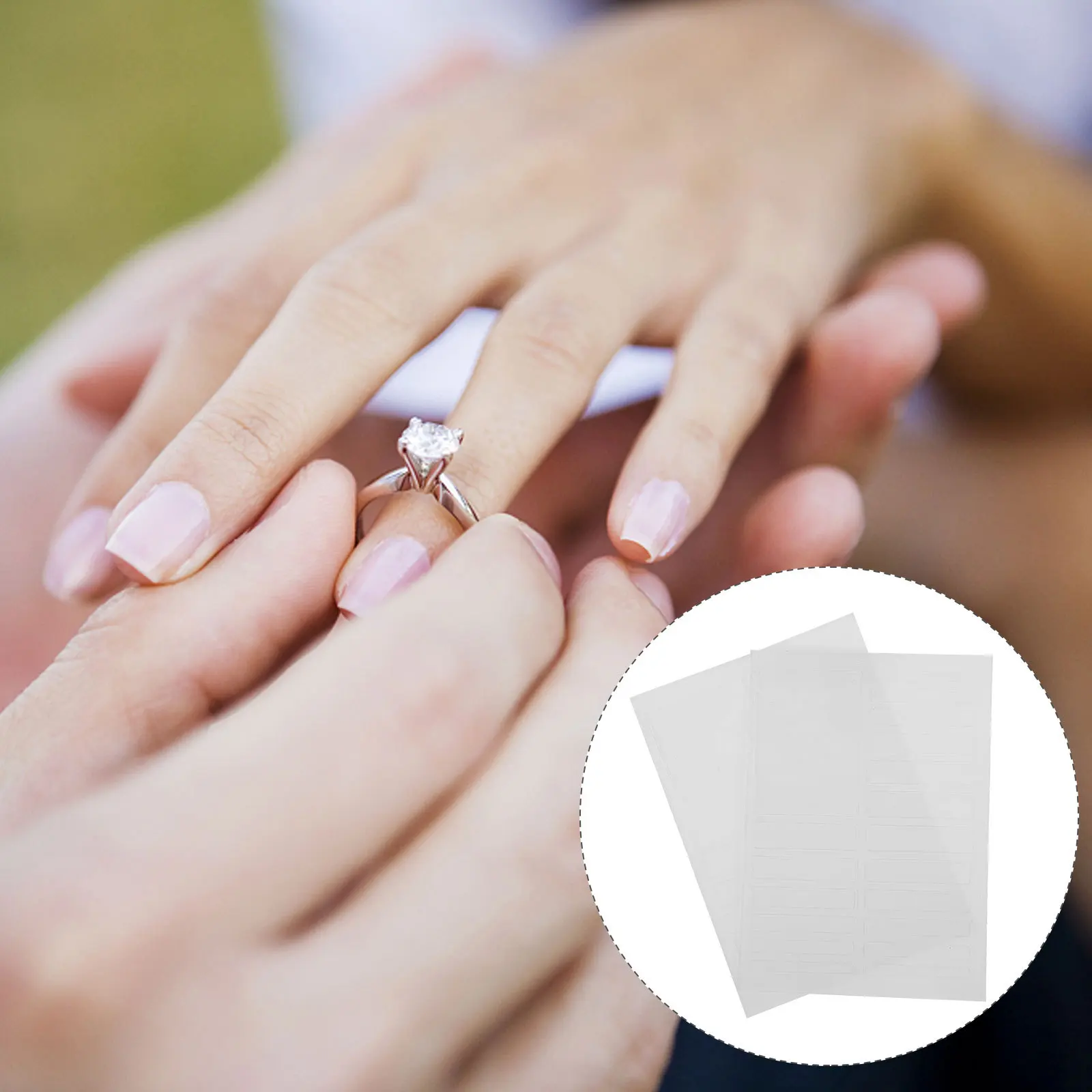 2 Sheets Adjustable Ring Size Adjuster Invisible Sizer Tool for Loose Jewelry Tightener Guard Perfect Fit for Men Women No Loss
2 Sheets Adjustable Ring Size Adjuster Invisible Sizer Tool for Loose Jewelry Tightener Guard Perfect Fit for Men Women No Loss