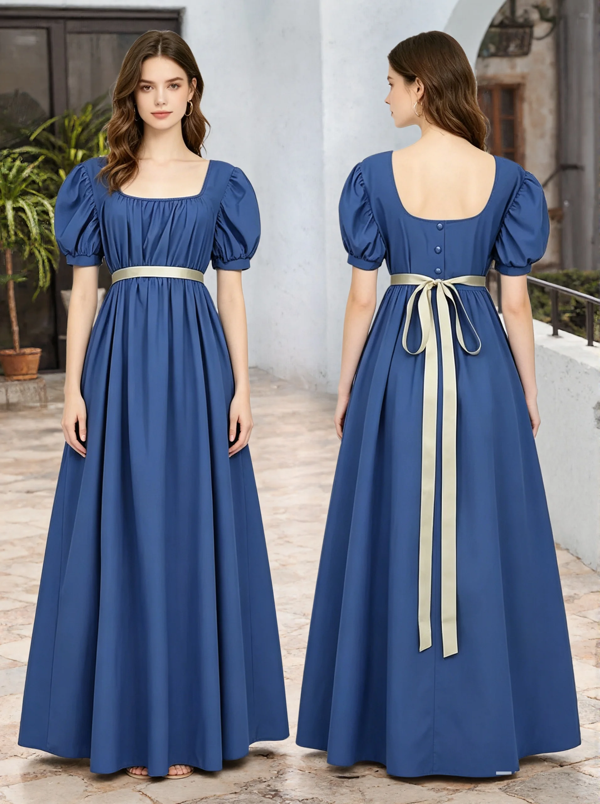 Vintage Regency Evening Dress With High Waisted Victorian Tea Gown Party Slim For Women Victorian Formal Ball Gown Dress 2026
Vintage Regency Evening Dress With High Waisted Victorian Tea Gown Party Slim For Women Victorian Formal Ball Gown Dress 2026