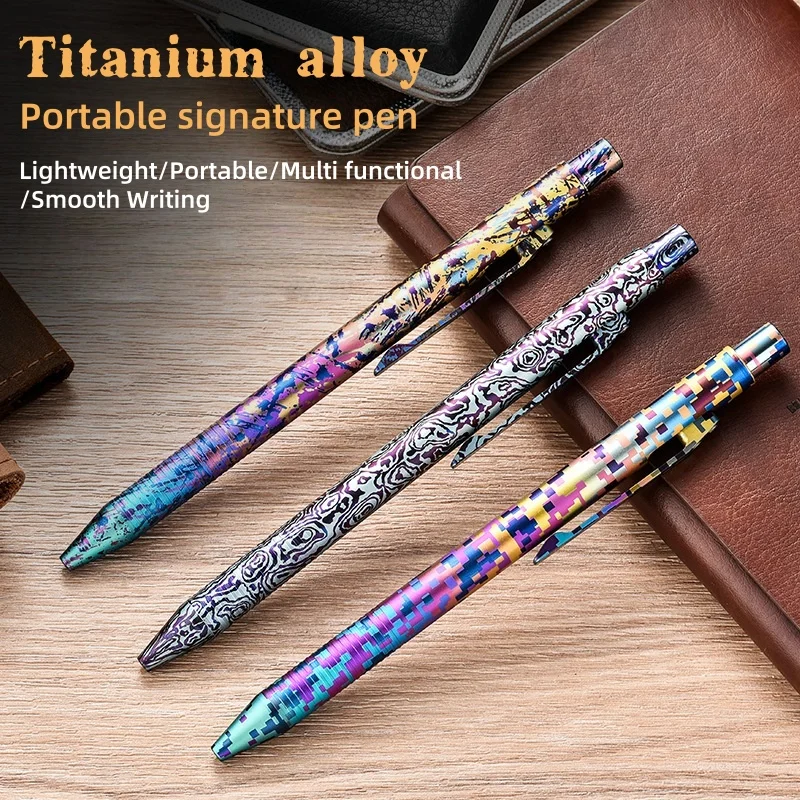 Colorful titanium alloy tactical pen EDC personalized digital camouflage bolt type titanium metal pen tool
Colorful titanium alloy tactical pen EDC personalized digital camouflage bolt type titanium metal pen tool