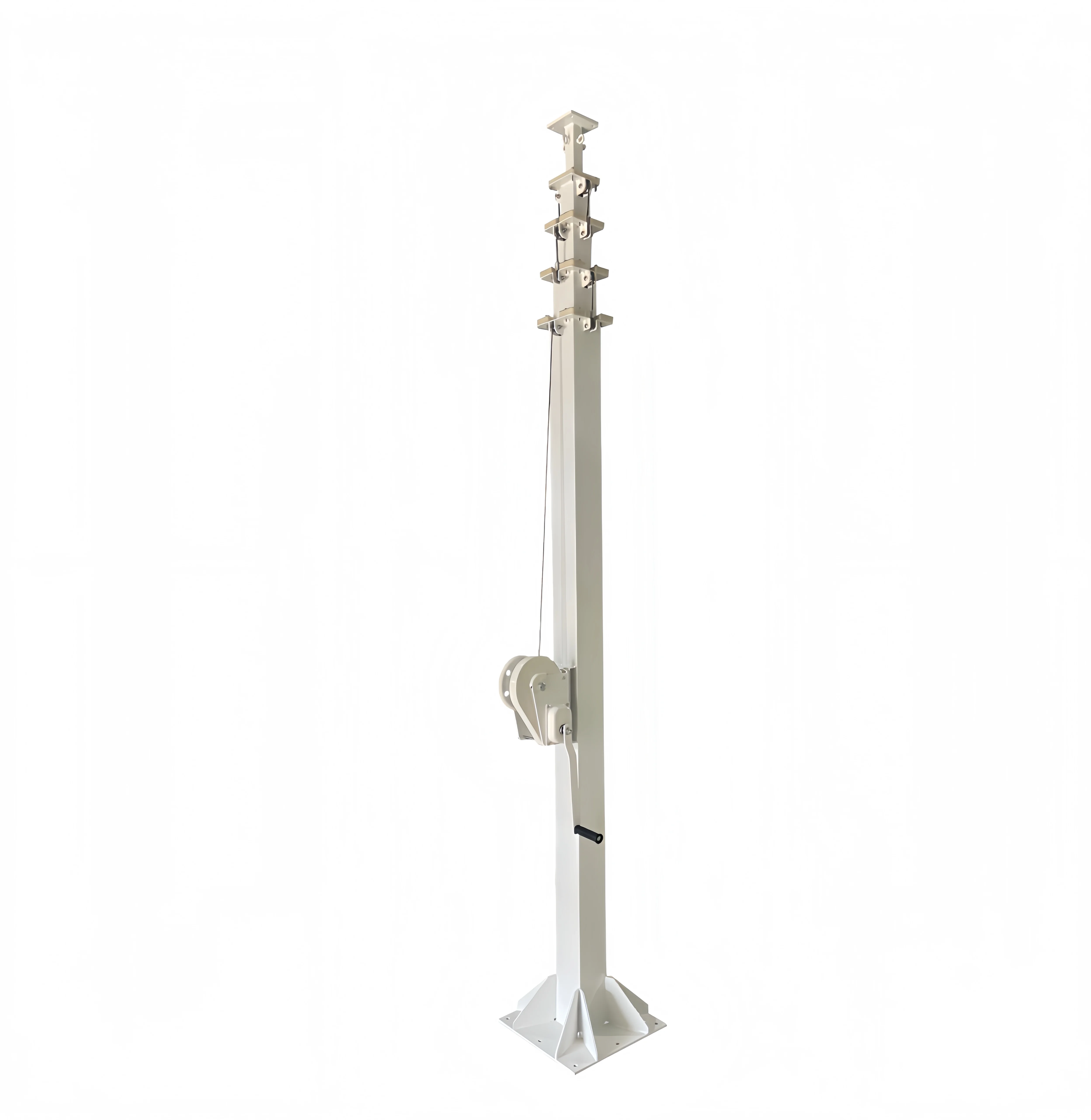 High-strength steel telescopic mast, hand-operated winch lift for antenna signal transmission lighthouse
High-strength steel telescopic mast, hand-operated winch lift for antenna signal transmission lighthouse